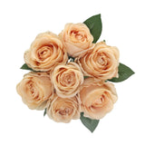Artificial / Faux Flowers - Rose Bouquet Peach