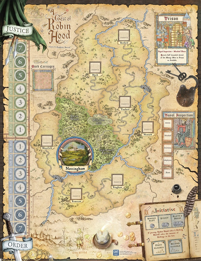 GMT Games - A Gest of Robin Hood - Board Game