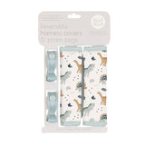 Harness Covers & Pram Pegs - Beige Dinosaurs - All4Ella