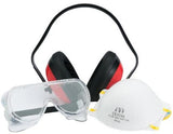 (Set-3) Promark Earmuff Dustmask and Goggles Safety