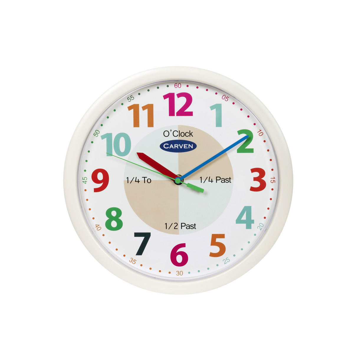 CARVEN EDUCATIONAL CLOCK 300MM 12HR