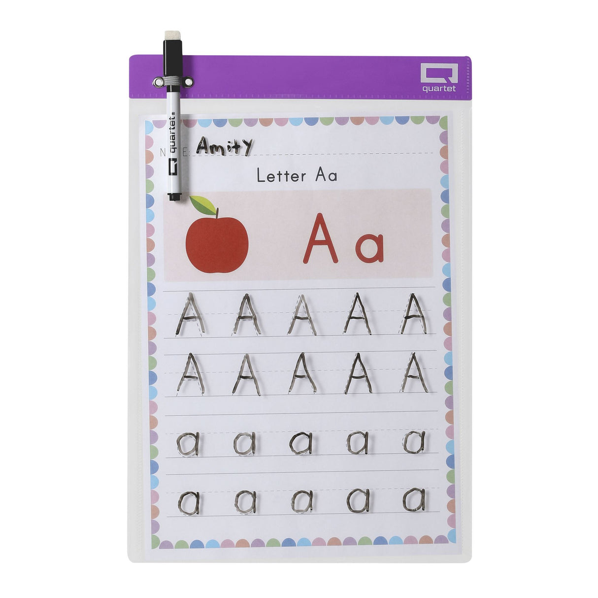 QUARTET FLEX DRY ERASE POCKET  SLEEVE A4 PK10