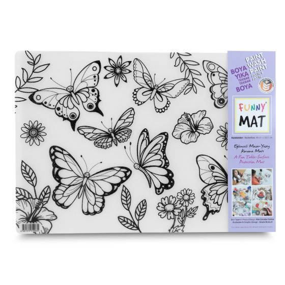 Funny Mat Large - Butterflies - Akademi