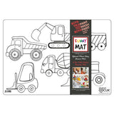 Funny Mat Large - Construction Trucks - Akademi
