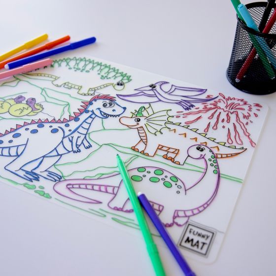 Funny Mat Small - Dinosaurs - Akademi