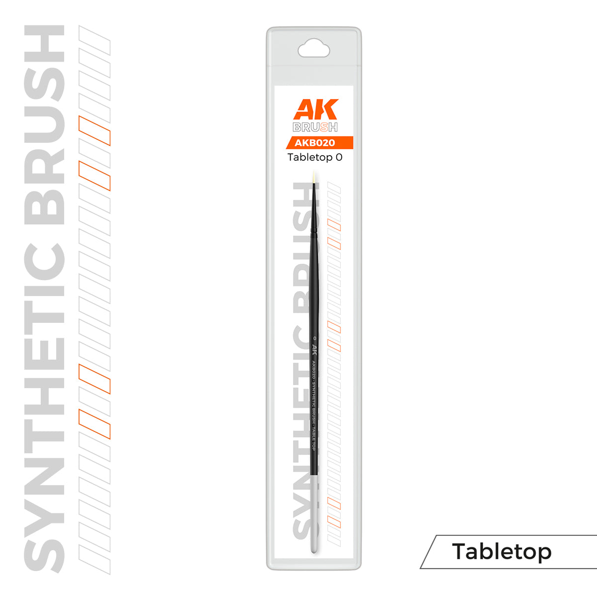 AK Interactive - Brushes - Synthetic Tabletop Brush - 0