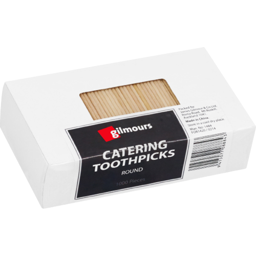 Gilmours Toothpicks Round 1000pk