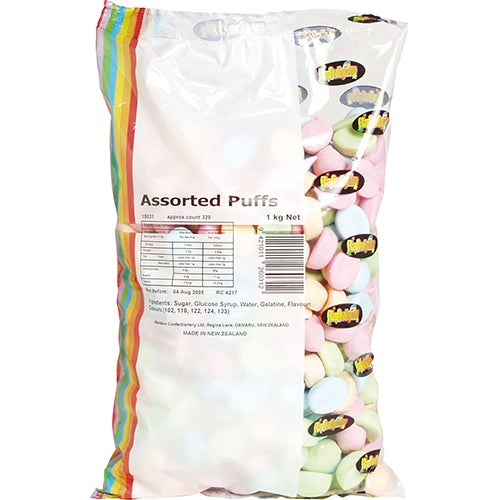 Rainbow Assorted Puffs 1kg