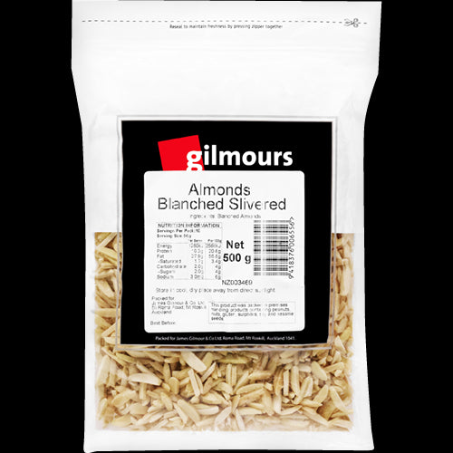 Gilmours Blanched Slivered Almonds 500g
