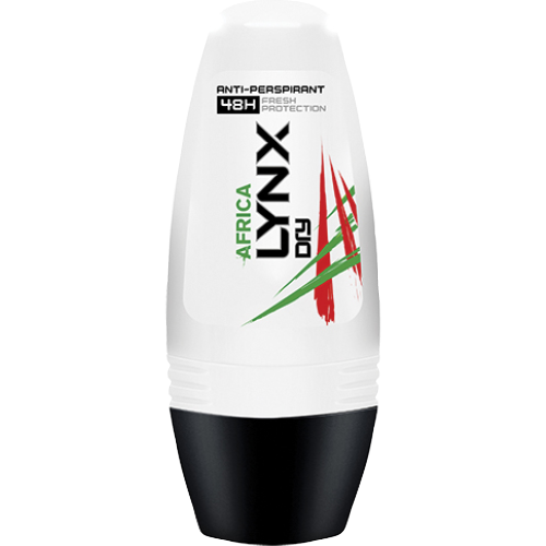 Lynx Men Africa 48H Anti Sweat Antiperspirant Roll On 50ml