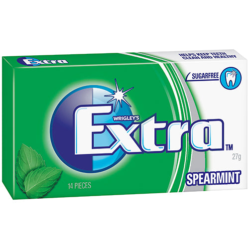Wrigley's Extra Spearmint Sugarfree Gum 24 x 27g