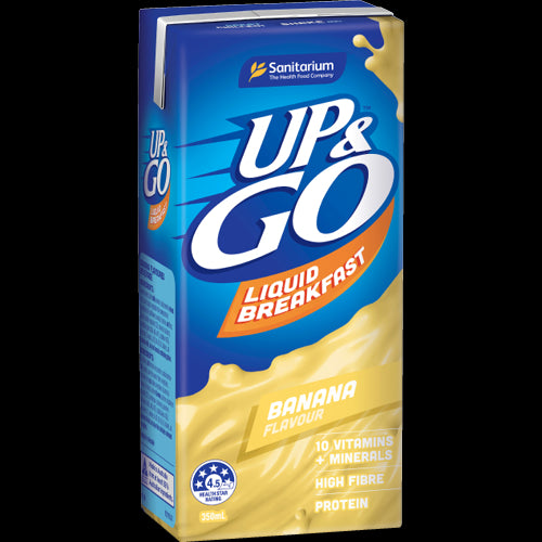 Sanitarium Up & Go Banana Liquid Breakfast 12 x 350ml