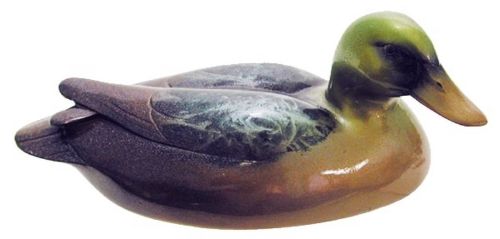 Ornament - Brown / Blue Decor Duck (18cm)