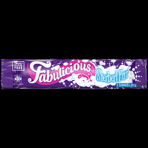 RJ's Fabulicious Raspberry Sherbet Fizz 24 x 40g