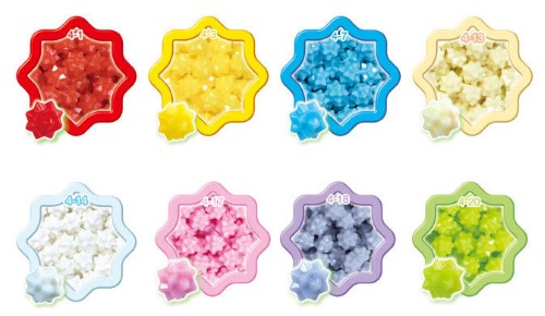 Aquabeads Star Bead Refill Pack with over 600 vibrant beads and template sheets for creative crafting fun for kids aged 4 and up.