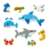 Aquabeads Ocean Life Refill Pack with 600 beads, 16 colors, and templates for creating vibrant sea animals.