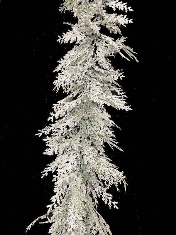 Christmas Garland - 200cm PE Snowy Cedar Garland
