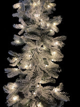 Christmas Garland - 200 cm Snowy Garland with Warm LED