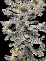Christmas Garland - 200 cm Snowy Garland with Warm LED