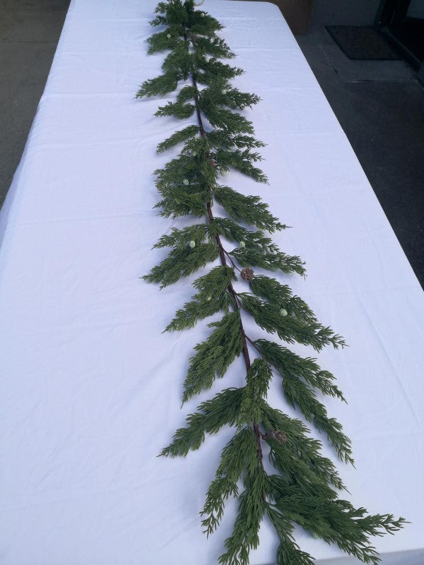 Artificial - 180cm Real Touch Juniper Pine Garland