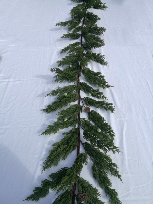 Artificial - 180cm Real Touch Juniper Pine Garland