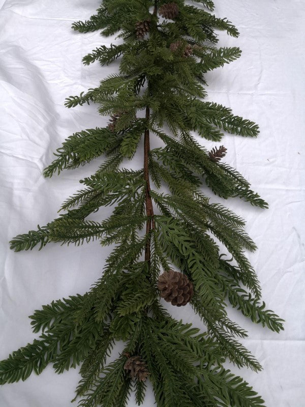 Artificial - 180cm Real Touch Mixed Pines Garland