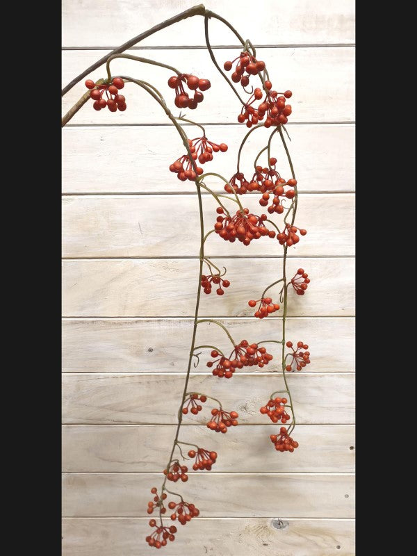 Artificial - Hanging Red Berry Spray