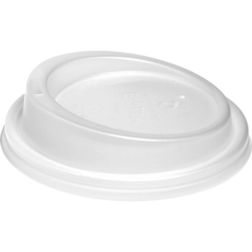 Biopak Bio Cup Opaque PLA Lid 90mm 50pk