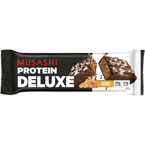 Musashi Peanut Crunch Flavour Deluxe Protein Bar 12 x 60g