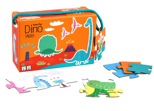 3 Puzzles - Barbo Toys Little Bright Ones Dino