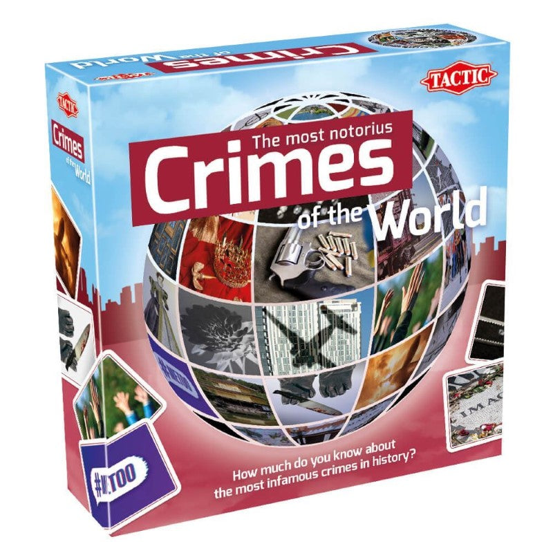 R18 card game featuring 50 unique true crime cards for thrilling gameplay and discussions on infamous heists and criminals.