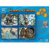 Jigsaw puzzle featuring native New Zealand birds, designed by Ned Barraud, ideal for ages 8+, promotes learning and creativity.