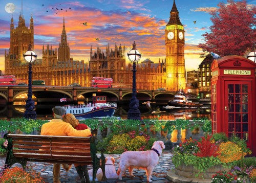 Jigsaw Puzzle - Travel Abroad On the Thames in London (1000pcs)