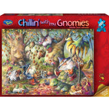 Puzzle - Chillin' with my Gnomies, 1000pc (Autumn Acorn Gathering)