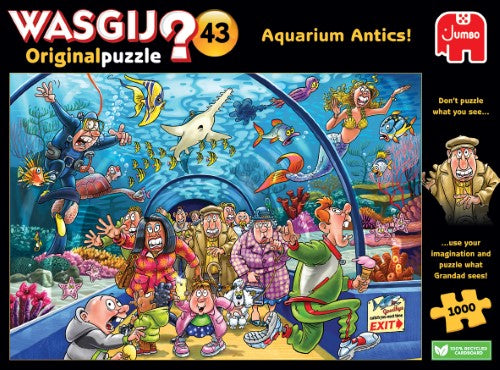 Jigsaw Puzzle - Wasgij Original #43 Aquarium Antics (1000pcs)