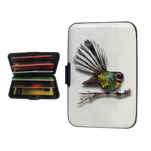 Sophie Blokker Kiwiana Aluminium Cardholder - Fantail