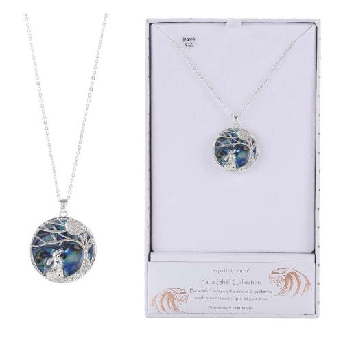 Equilibrium Paua Shell Moon Gazer Necklace