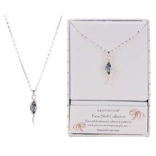 Equilibrium Paua Shell Twist Necklace