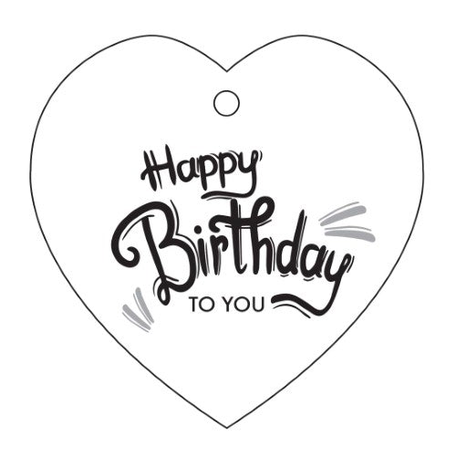 Ceramic Heart Wall Hanging - Happy Birthday