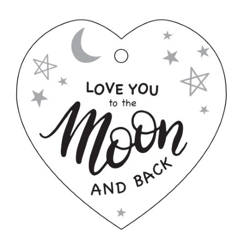 Ceramic Heart Wall Hanging - Love You to the Moon