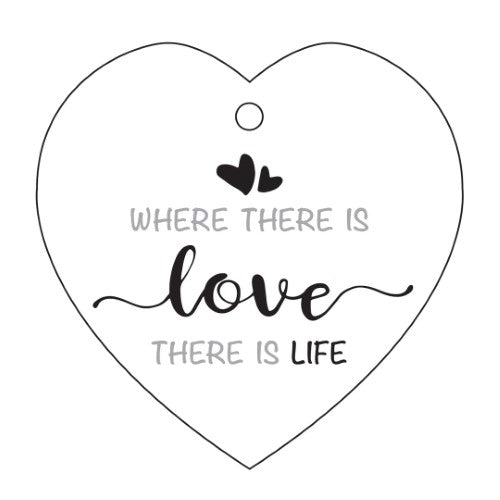 Ceramic Heart Wall Hanging - Love Life