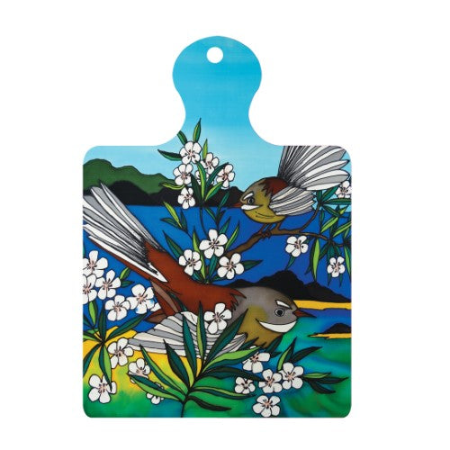 Jo May Kiwiana Ceramic Trivet / Wall hanging  - Fantail