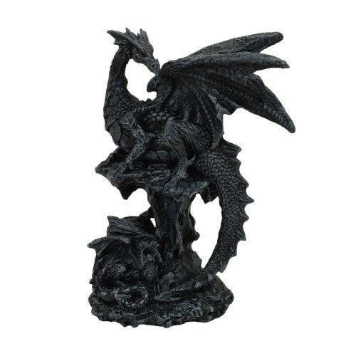 Ornament - Black Dragon Protecting Hatchling