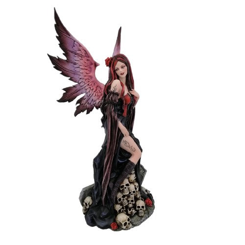 Ornament - Gothic Girl on Skulls