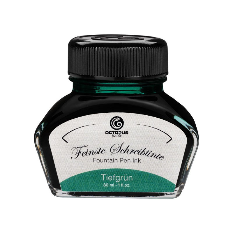 Octopus Fluids Fountain Pen Ink Deep Green (Tiefgrun) 30ml