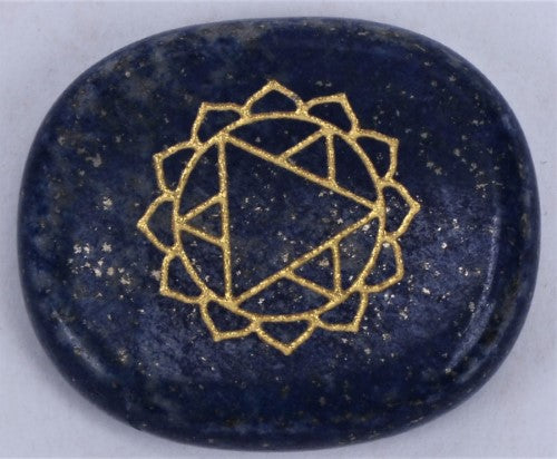 Chakra Meditation  Stone - Lapis Lazuli Third Eye Chakra (Set of 2)
