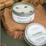 Abundance Sandalwood with Jade Crystal Energy Candle 80gm
