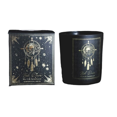 Boho Dreams Myrrh & Sandalwood Manifestation Candle 100gm