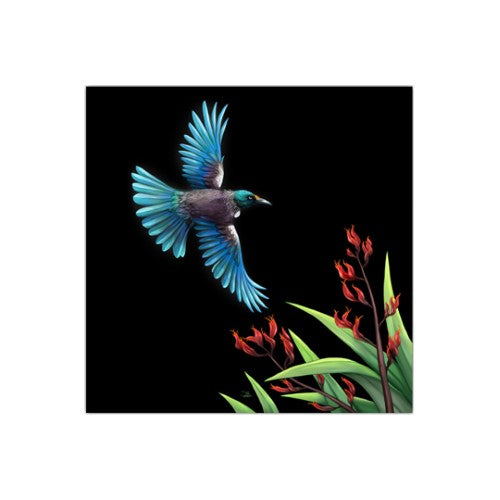 Sophie Blokker Kiwiana LED Canvas  - Tui in Flight