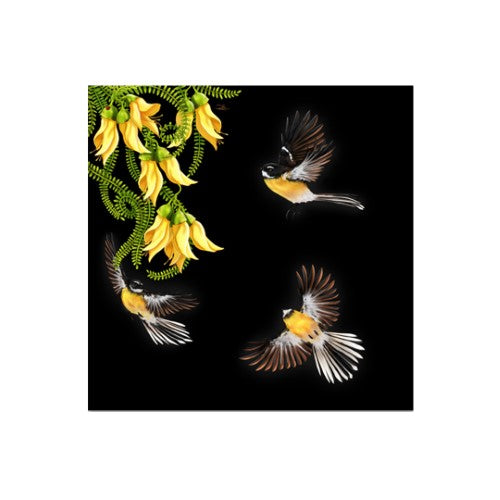 Sophie Blokker Kiwiana LED Canvas  - Fantails in Flight